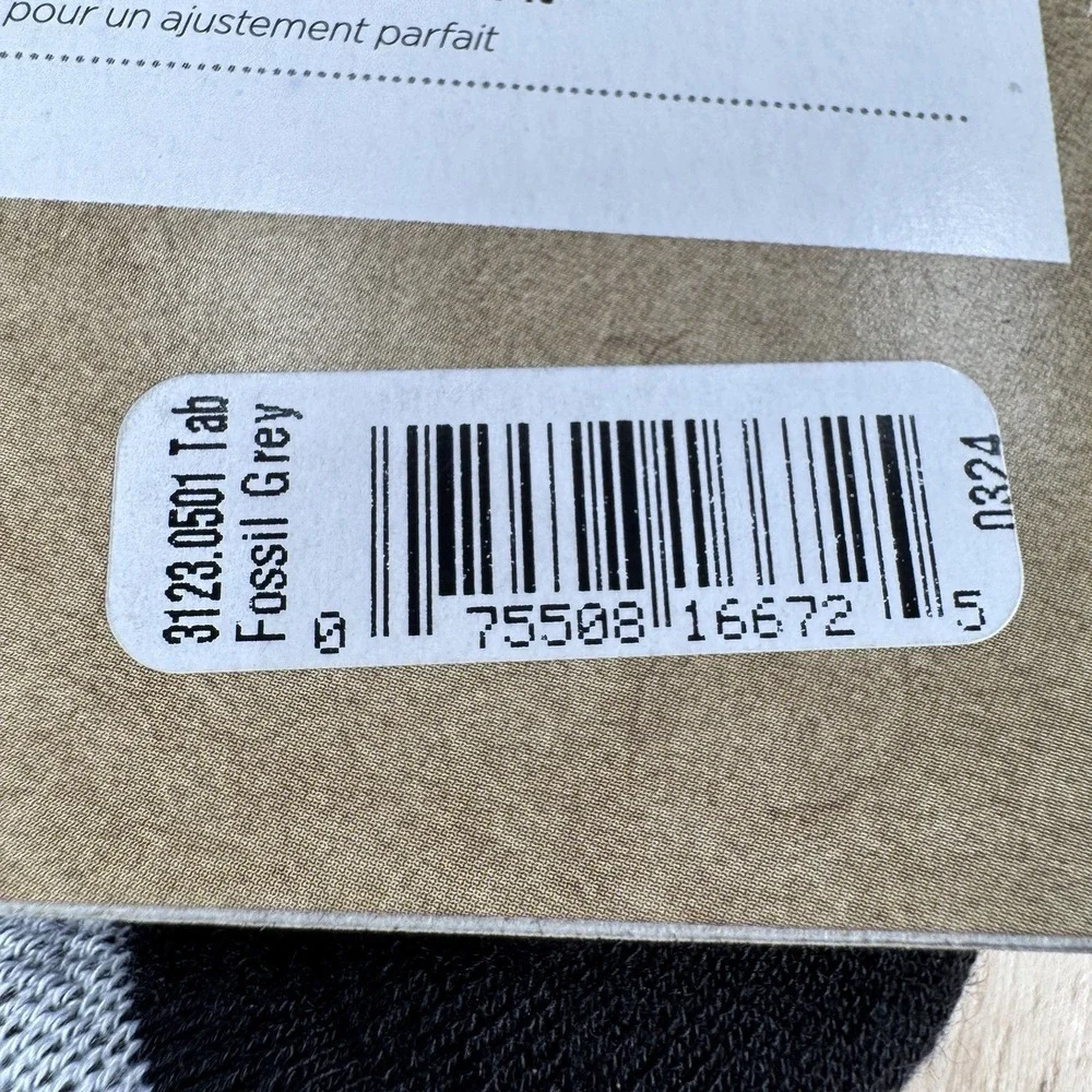 Wrightsock Distance Large M 8.5-12 W 9.5-11.5 Fossil Grey Tab 2 Pack